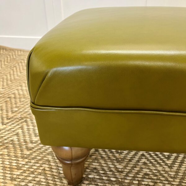 Delcor-bespoke-luxury-footstool-meticulously handcrafted in Britain-choose from over 10,000 fabrics-including velvets-leathers-vast array of patterned and plain materials-available in a broad spectrum of colours-including grey-cream-blue-purple-red-green-and more-each piece showcases timeless design and comfort